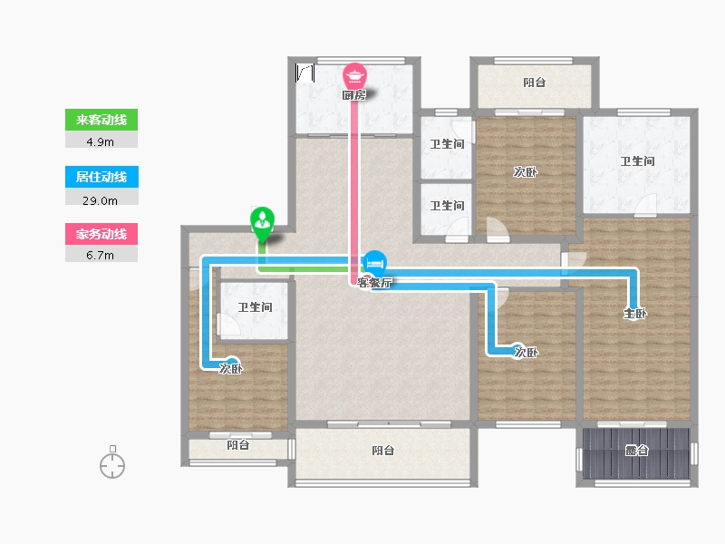 江苏省-南通市-金水湾院语江南-190.00-户型库-动静线