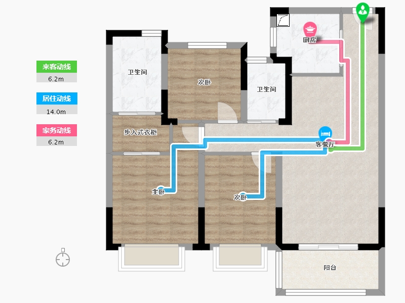 安徽省-安庆市-中梁滨江壹号-89.00-户型库-动静线