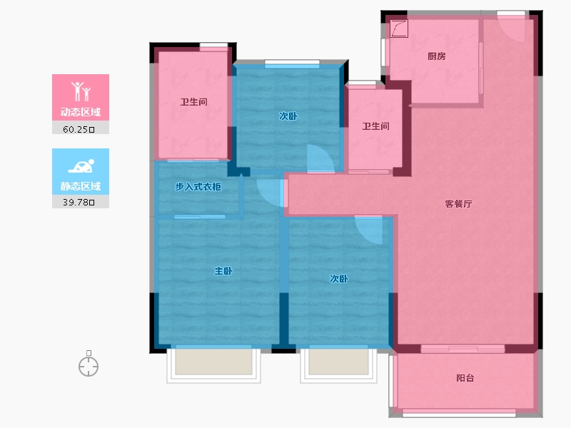 安徽省-安庆市-中梁滨江壹号-89.00-户型库-动静分区