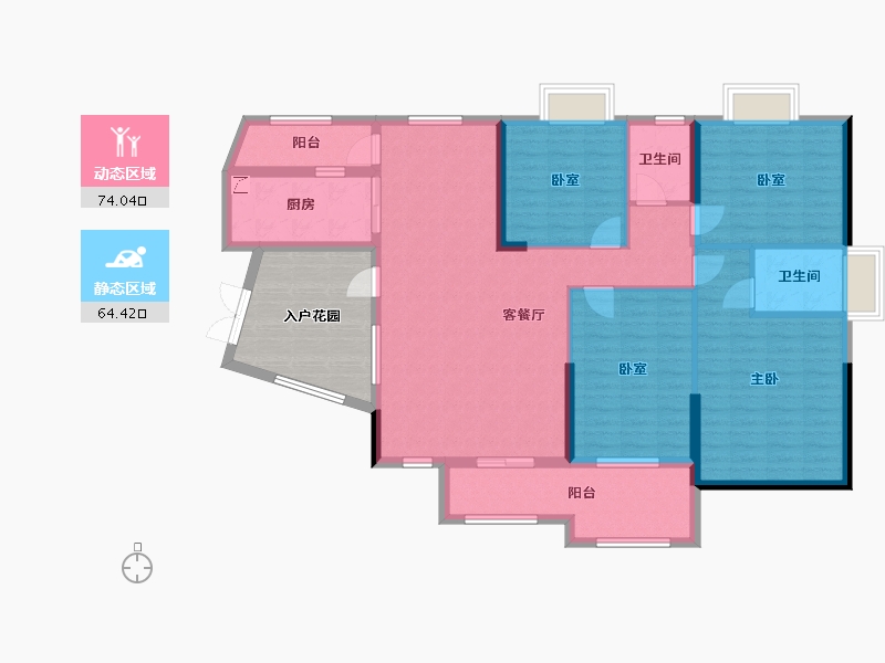 广东省-肇庆市-尚东康城-137.42-户型库-动静分区