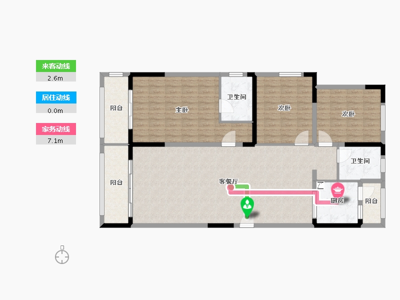 湖北省-恩施土家族苗族自治州-龙凤生态园文澜园-130.00-户型库-动静线