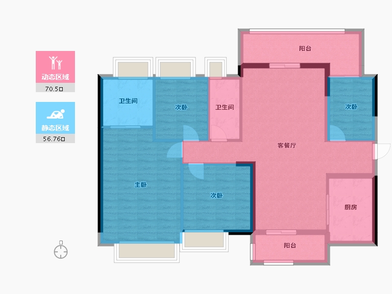 广东省-肇庆市-肇庆时代外滩-115.00-户型库-动静分区