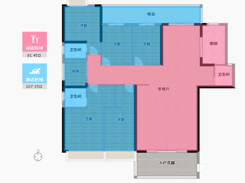 广东省-揭阳市-嘉应华府-230.00-户型库-动静分区