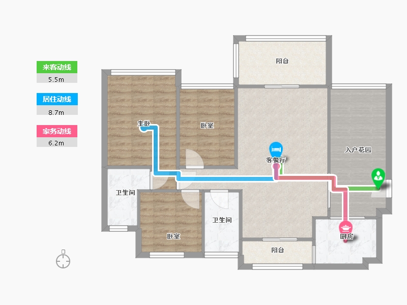 广东省-惠州市-光耀·荷兰小城-91.80-户型库-动静线