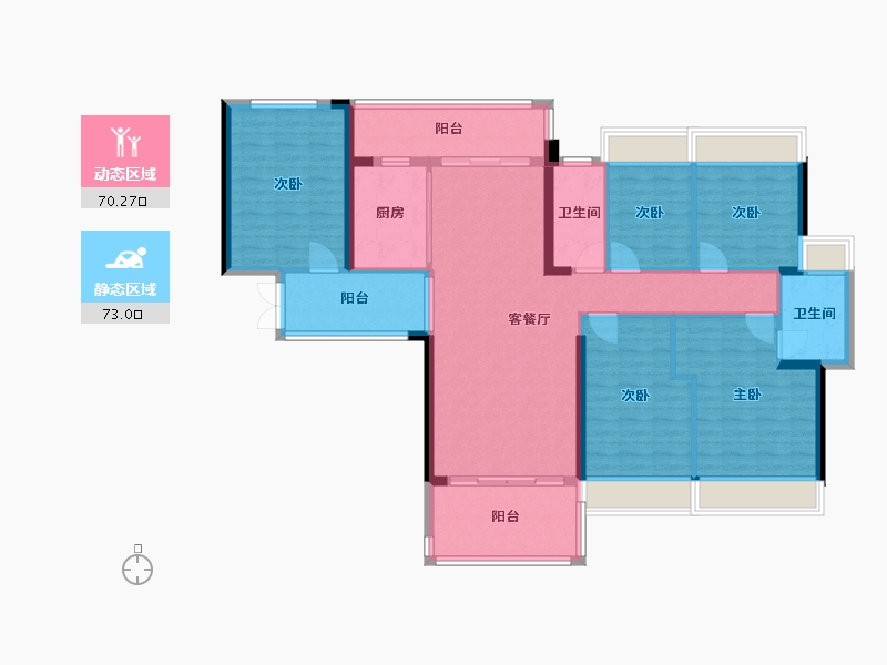 广东省-河源市-东江御景-142.41-户型库-动静分区