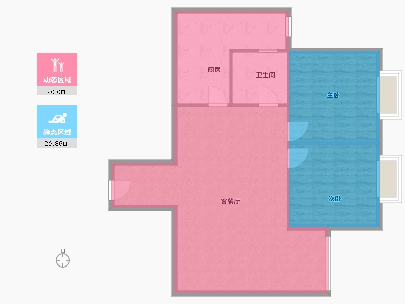 河北省-廊坊市-华冠小区-92.00-户型库-动静分区