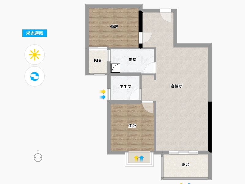 福建省-漳州市-龙泉丽景-98.00-户型库-采光通风