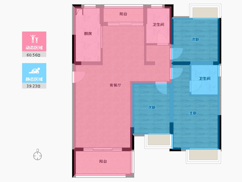 江西省-赣州市-银宸·半山墅-98.00-户型库-动静分区