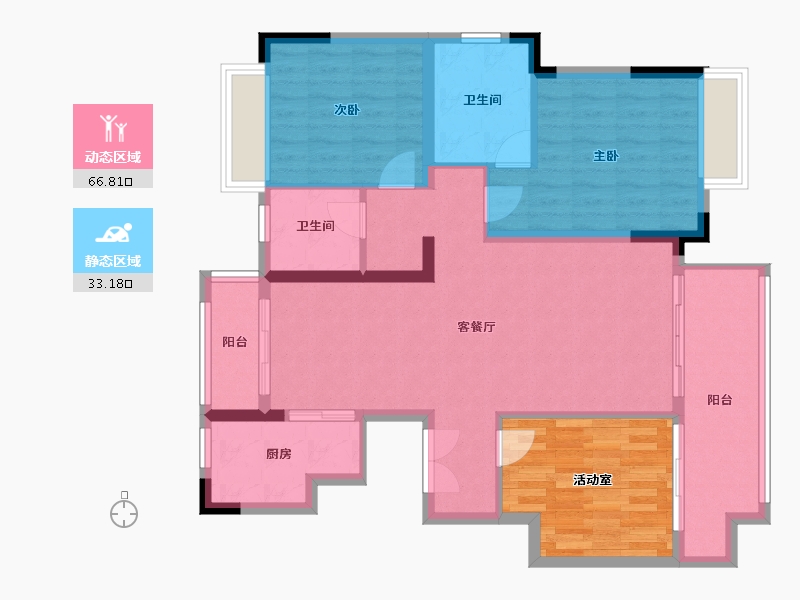 安徽省-滁州市-品尚文苑-101.00-户型库-动静分区