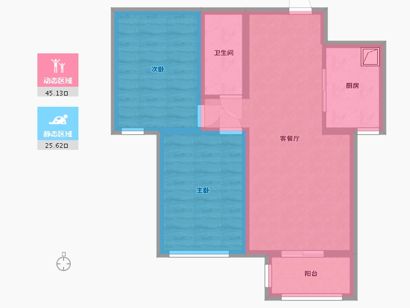 天津-天津市-聚雅园-68.00-户型库-动静分区