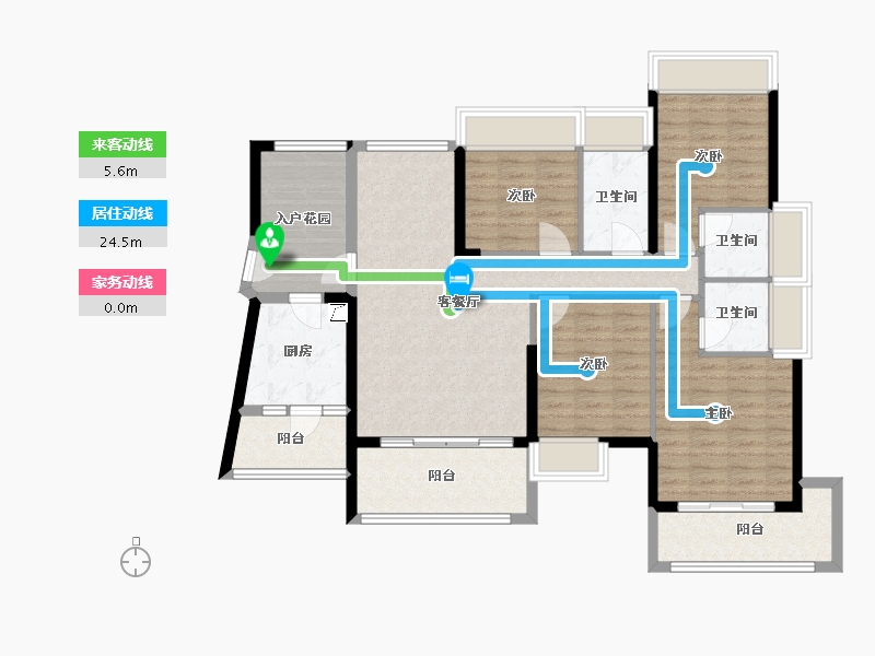 广东省-中山市-豪逸御华庭-100.00-户型库-动静线