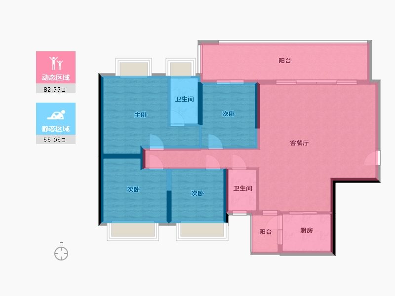 广东省-阳江市-丰泰公园里-122.00-户型库-动静分区