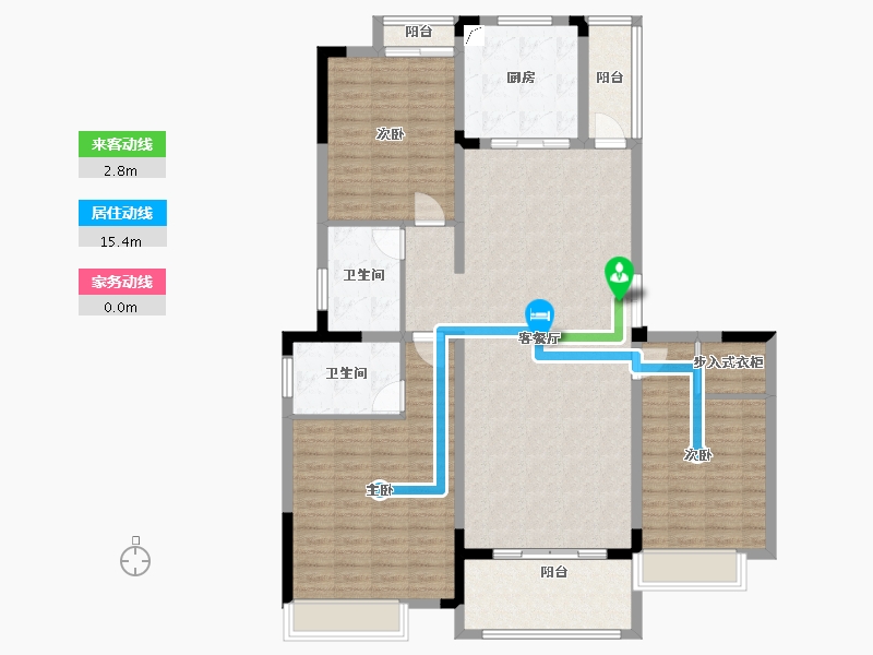 河南省-郑州市-中森·林语美墅-137.00-户型库-动静线