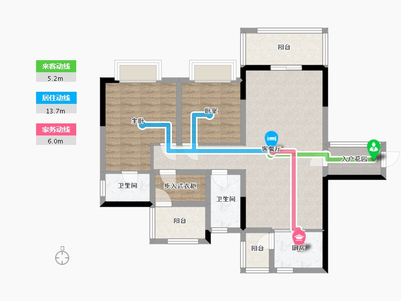 四川省-内江市-昌建·君悦府 -120.00-户型库-动静线