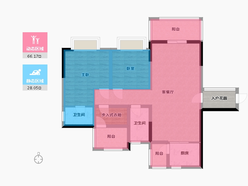 四川省-内江市-昌建·君悦府 -120.00-户型库-动静分区