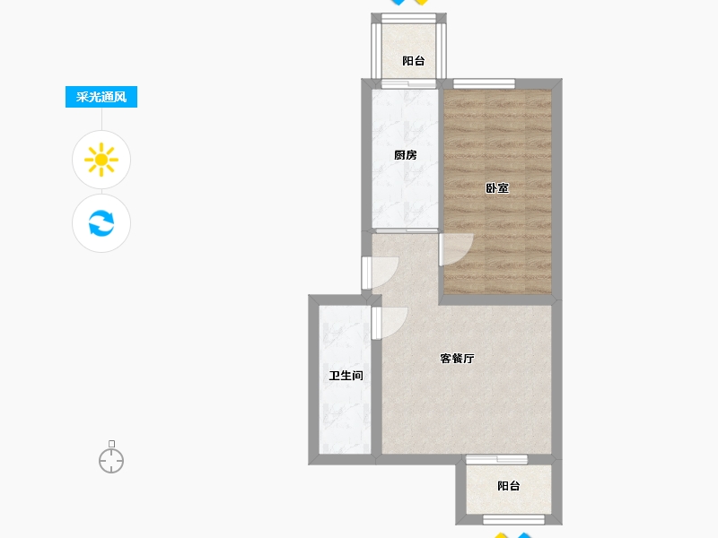 北京-北京市-草桥欣园小区-三区-40.00-户型库-采光通风