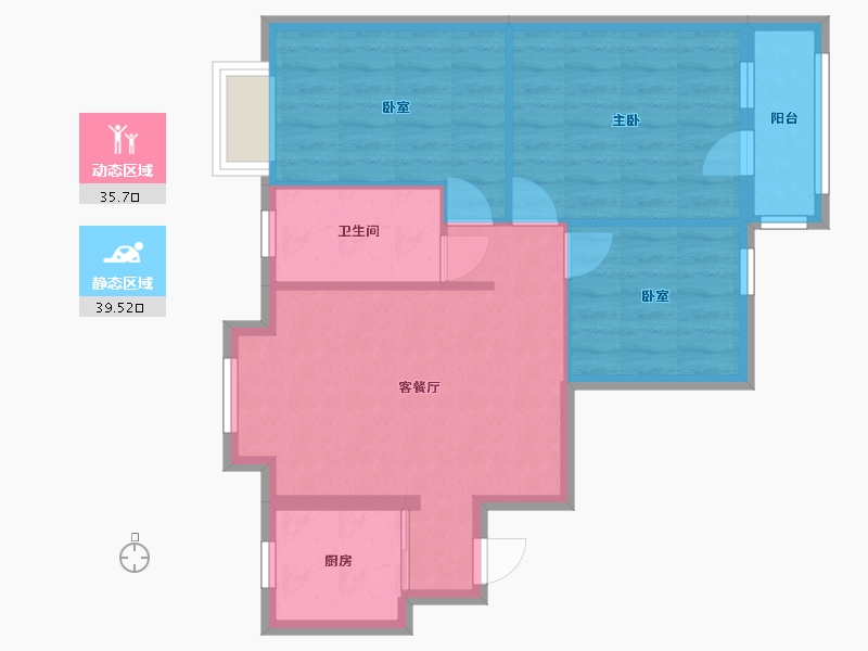 北京-北京市-新景家园东区-73.63-户型库-动静分区