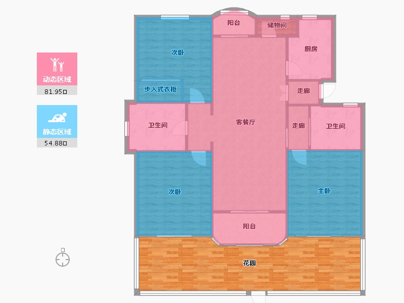 上海-上海市-金城绿苑-139.00-户型库-动静分区