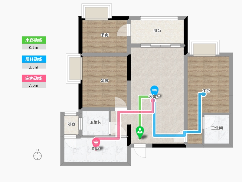 四川省-绵阳市-水晶郦城-97.00-户型库-动静线