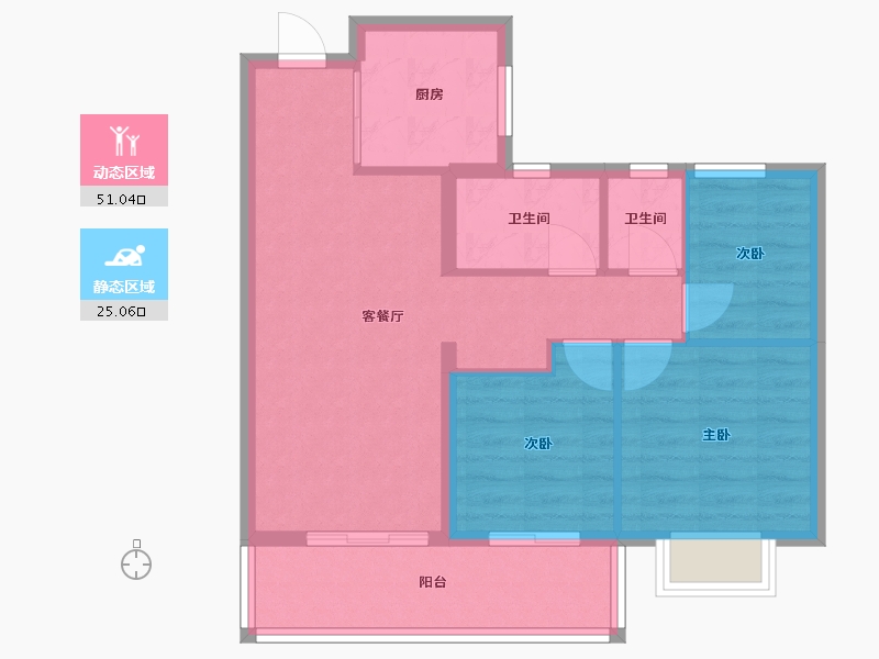 福建省-莆田市-建发磐龙府-68.00-户型库-动静分区