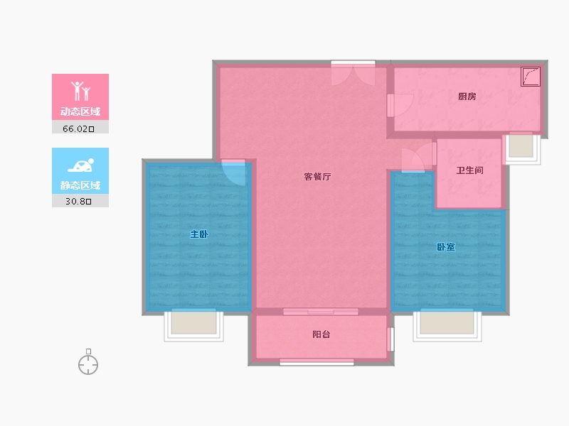 河南省-平顶山市-荣邦花园2期-87.00-户型库-动静分区