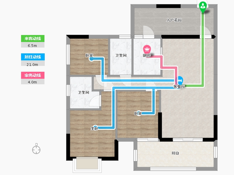 广东省-肇庆市-明珠新城-89.00-户型库-动静线