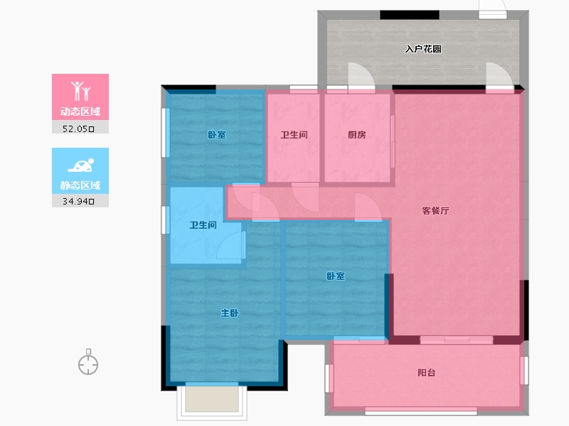 广东省-肇庆市-明珠新城-89.00-户型库-动静分区