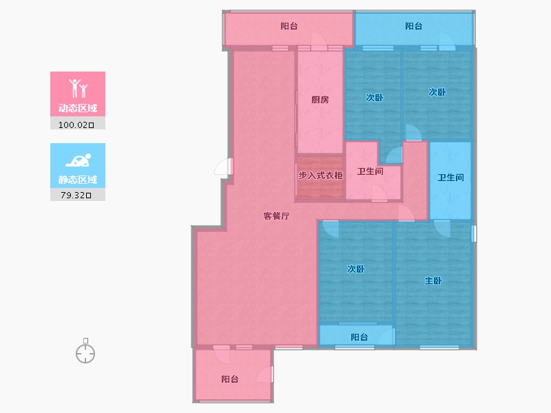 北京-北京市-郦城-三区-165.00-户型库-动静分区