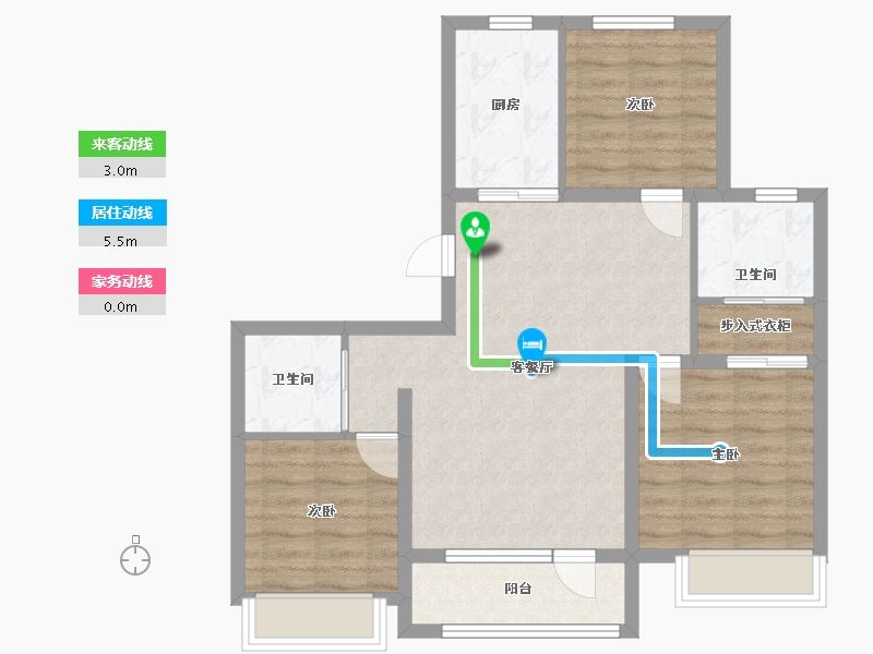 吉林省-长春市-大众理想城市-88.91-户型库-动静线