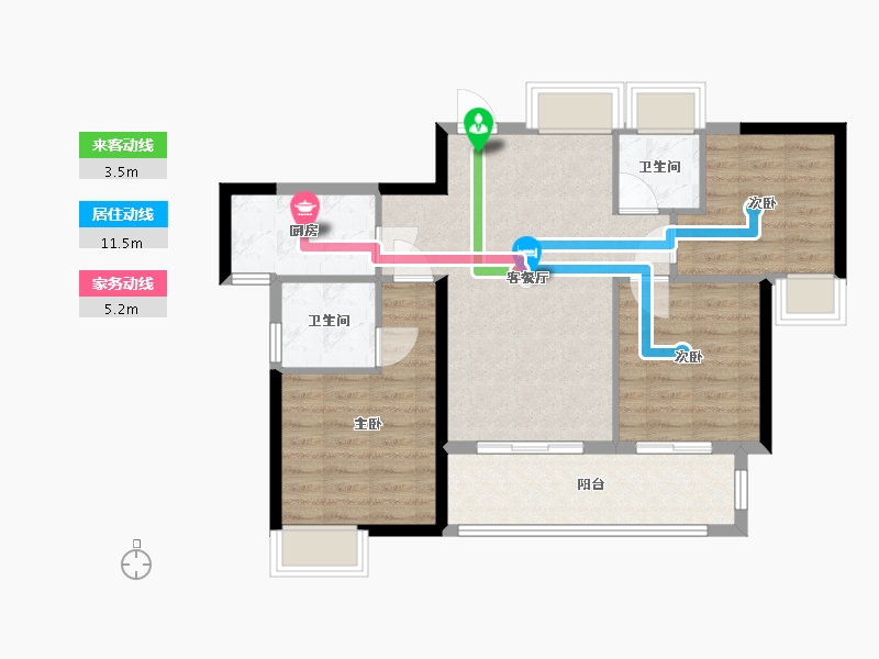 福建省-三明市-金澜湾-79.00-户型库-动静线