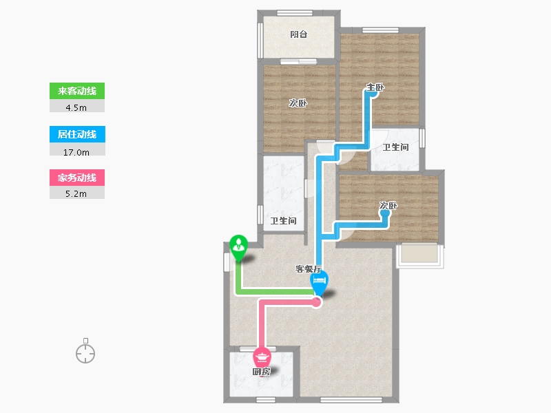 贵州省-黔南布依族苗族自治州-伯爵星河湾-98.00-户型库-动静线