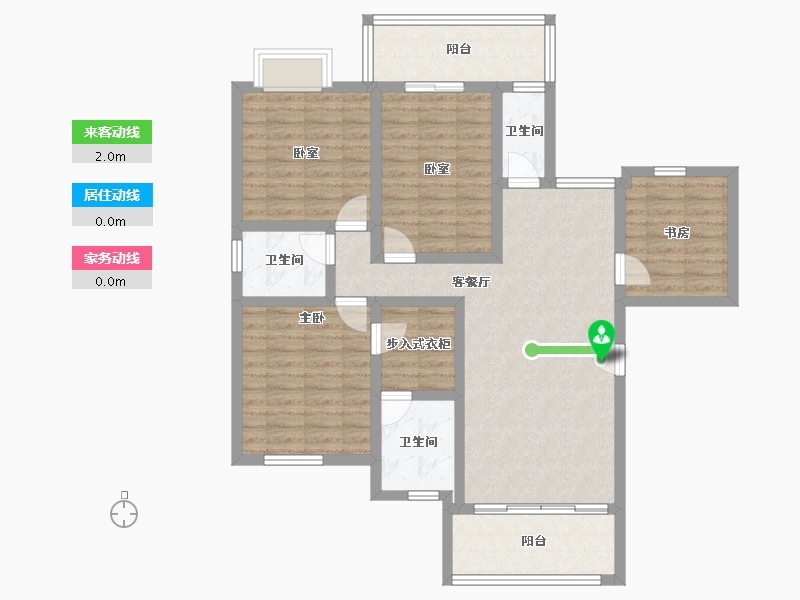 贵州省-安顺市-国风原著-104.06-户型库-动静线