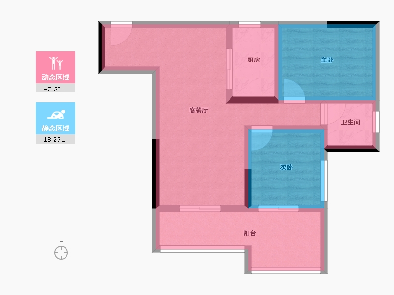 贵州省-安顺市-世通山语湖-57.53-户型库-动静分区