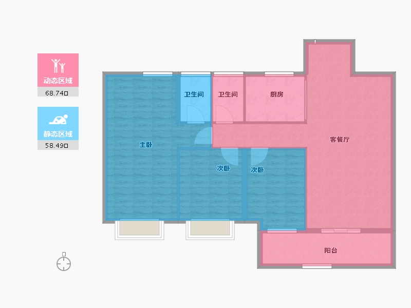 广东省-江门市-保利中心-116.33-户型库-动静分区