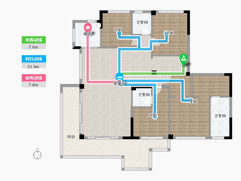 福建省-三明市-明城康养城-167.99-户型库-动静线