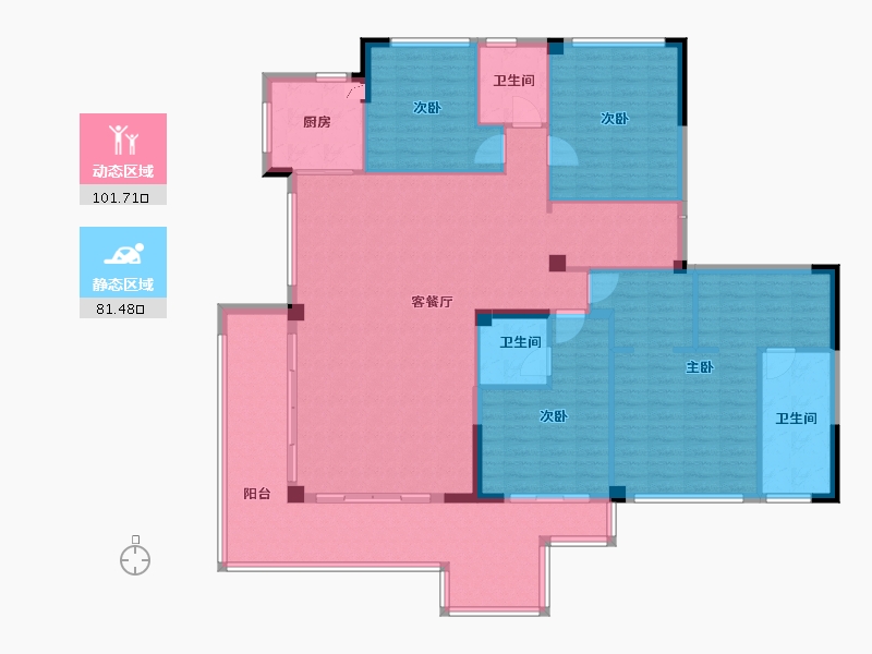 福建省-三明市-明城康养城-167.99-户型库-动静分区