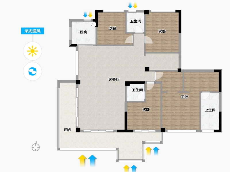 福建省-三明市-明城康养城-167.99-户型库-采光通风