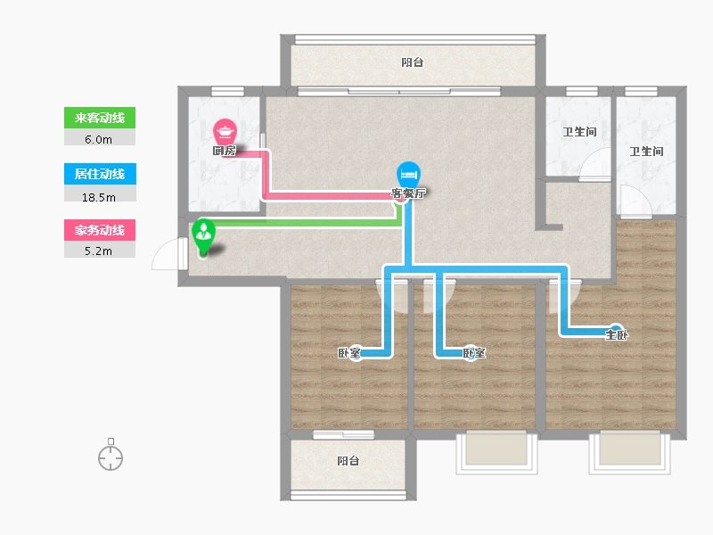 福建省-三明市-瑞泉景苑-92.01-户型库-动静线