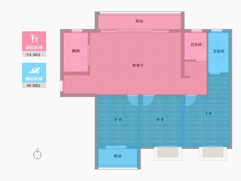 福建省-三明市-瑞泉景苑-92.01-户型库-动静分区