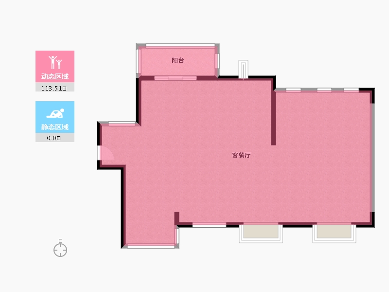 广东省-中山市-大信君汇湾-129.00-户型库-动静分区