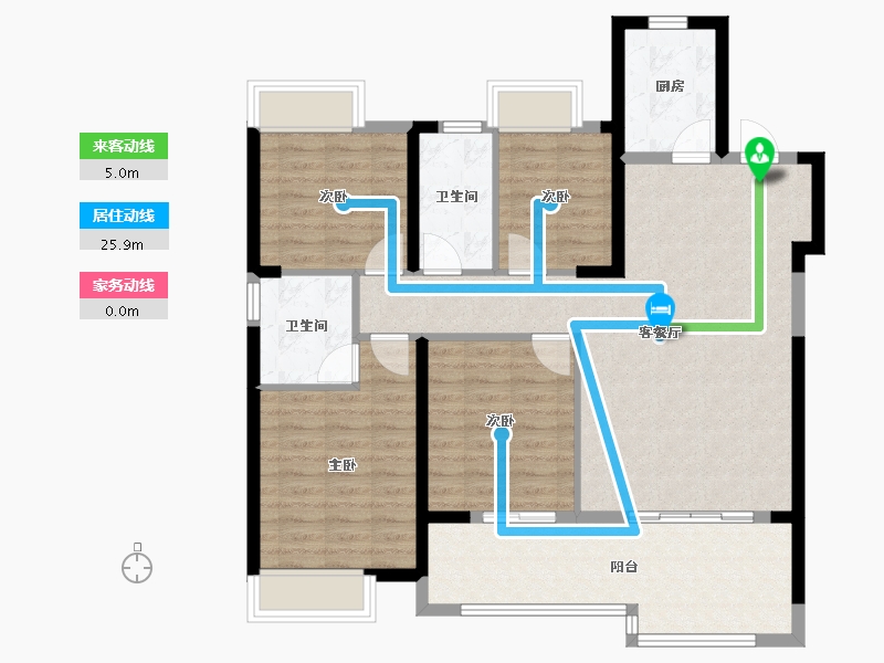 福建省-三明市-明城康养城-103.93-户型库-动静线