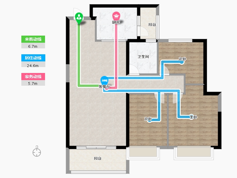 广东省-江门市-台山恒大名都-108.98-户型库-动静线