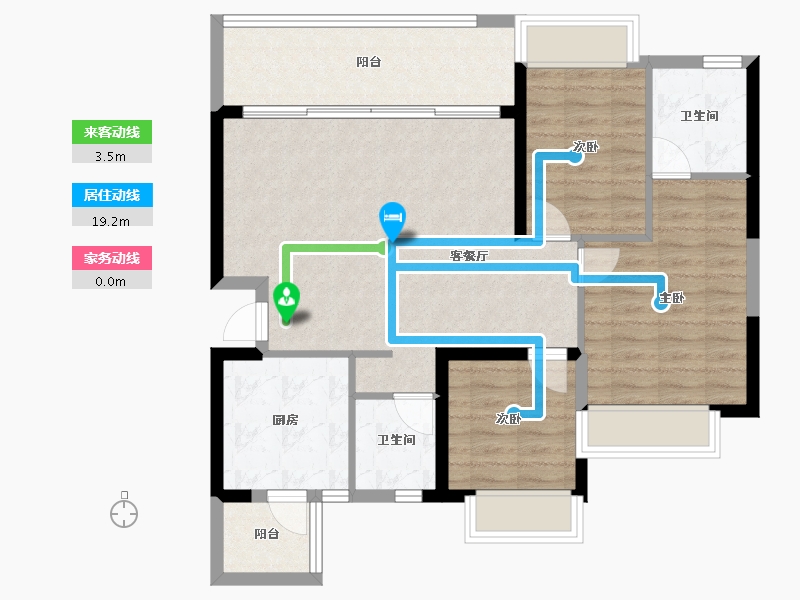 广东省-江门市-台山恒大名都-88.27-户型库-动静线