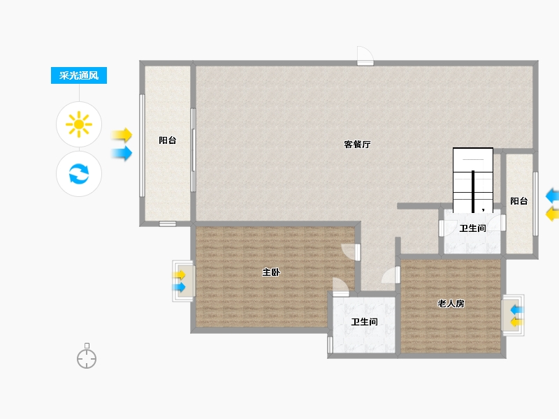 安徽省-宿州市-蓝光雍锦府-210.00-户型库-采光通风