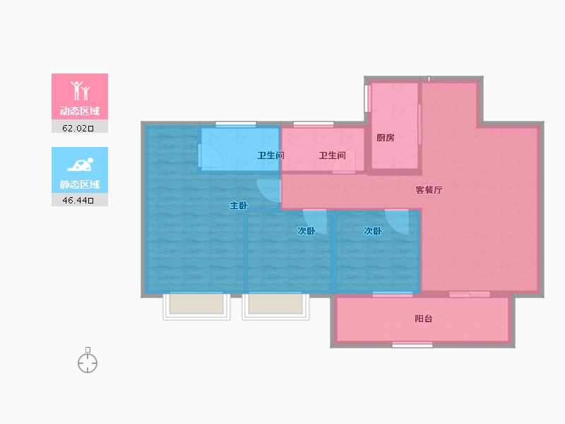 广东省-江门市-保利中心-98.01-户型库-动静分区