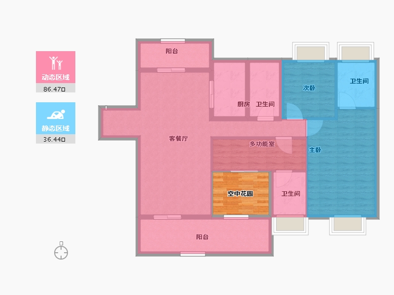 广东省-江门市-保利中心-117.54-户型库-动静分区