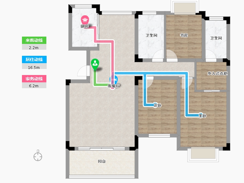 湖北省-宜昌市-交投十里春风-103.27-户型库-动静线