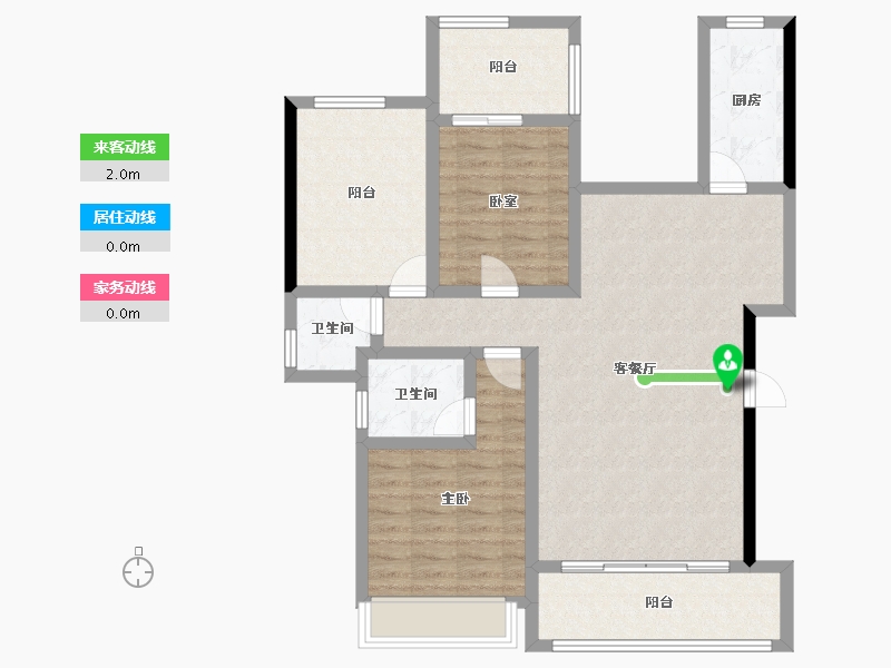 贵州省-安顺市-国风原著-95.63-户型库-动静线