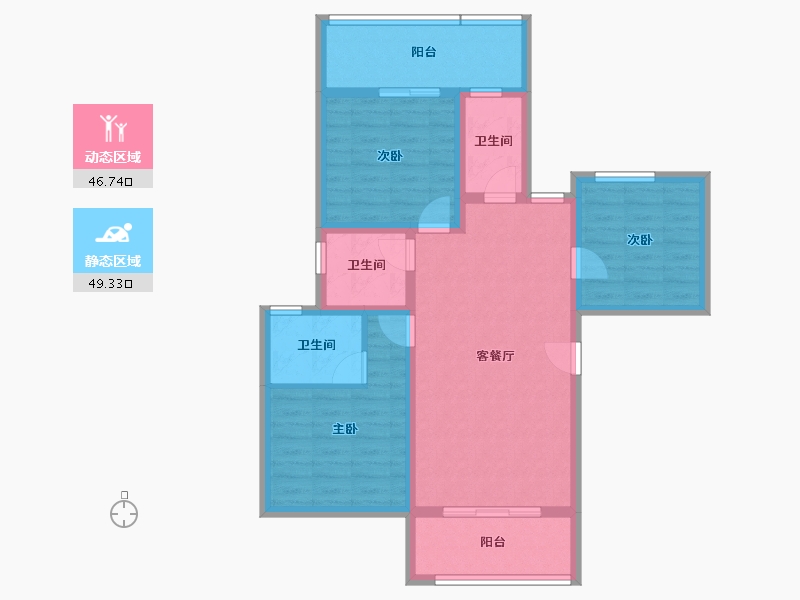 贵州省-安顺市-国风原著-85.04-户型库-动静分区