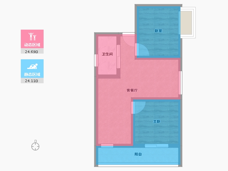 贵州省-安顺市-宽泰左岸香颂-42.02-户型库-动静分区